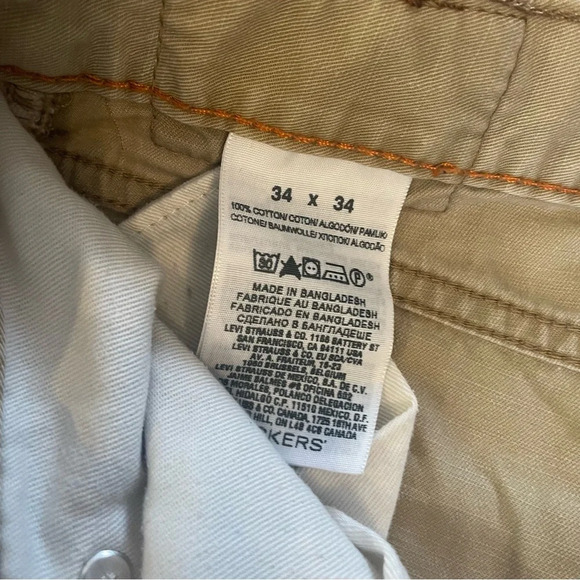 DOCKERS Men’s Tan Jeans Straight Fit Size 34x34 - Picture 7 of 10